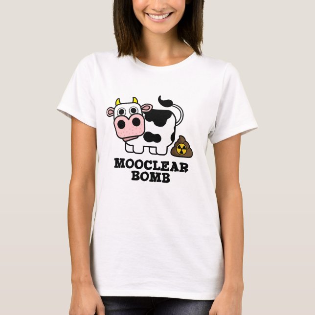 Camiseta Mooclear Bomba Funny Cow Pun (Frente)