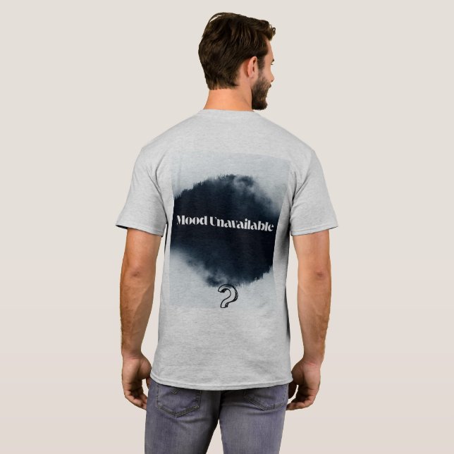 Camiseta "MOOD INDISPONÍVEL: Starry Silence Drop" (Parte Traseira Completa)