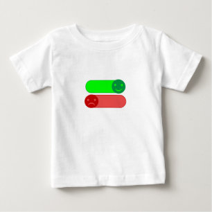 Camiseta Mood Switch Emoji Baby T Shirt