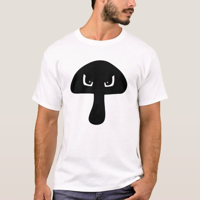 Camiseta Moody Mad Mushroom Face Silhouket (Frente)