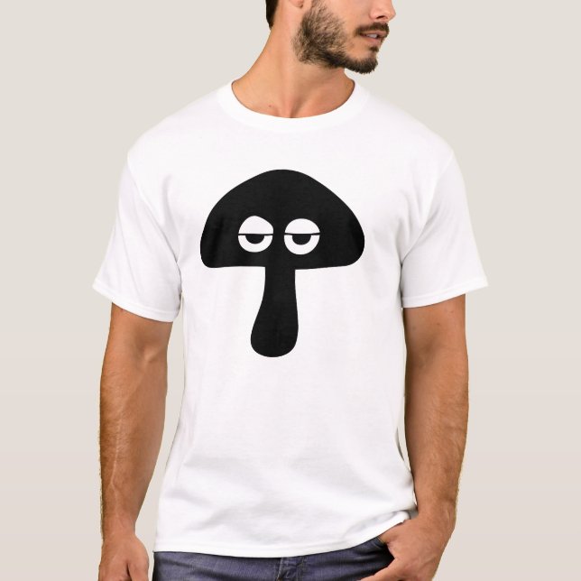Camiseta Moody Mushroom Face Silhouette (Frente)