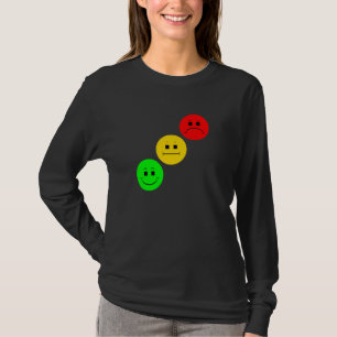 Camiseta Moody Stoplight Diagonal Stop Light Faces Traffic