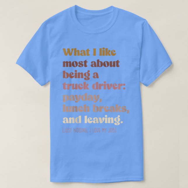 Camiseta Moody truck driver - Boho vintage funny  (Frente do Design)