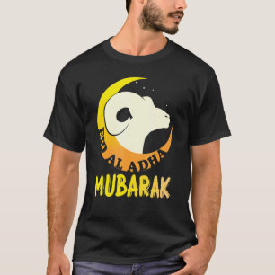 Camiseta Moon Al-Adha Eid Mubarak Tee Happy Eid Day Muçulma