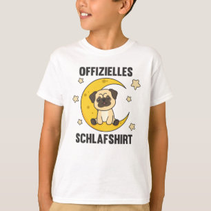 Camiseta Moon Animal Pug Sleep Oficial Shirt Cães Stars