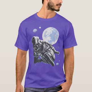 Camiseta Moon Astronauta Motorrad Biker