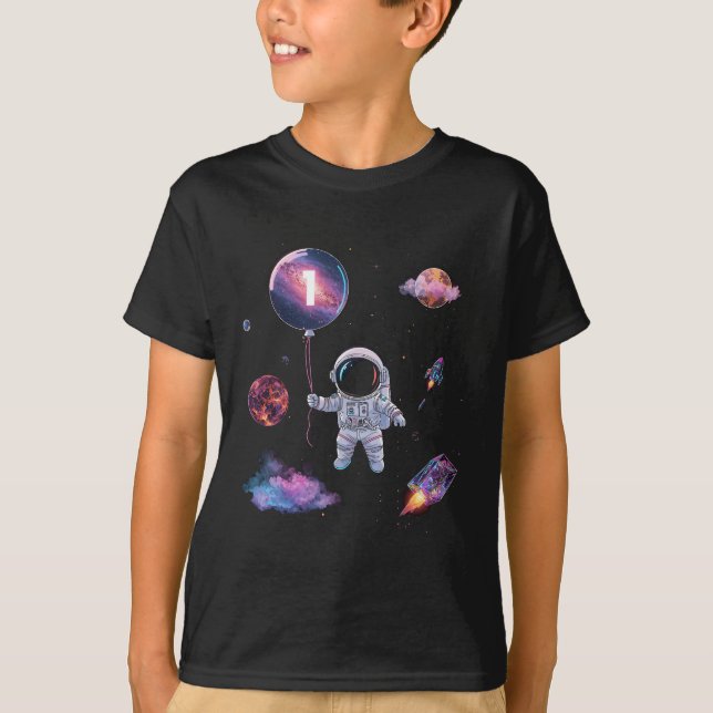 Camiseta Moon Balon Astronauta Shirt Boy (Frente)