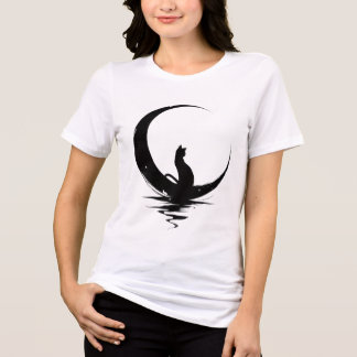 Camiseta Moon Cat – Gato Preto Witchy Celestial Gr