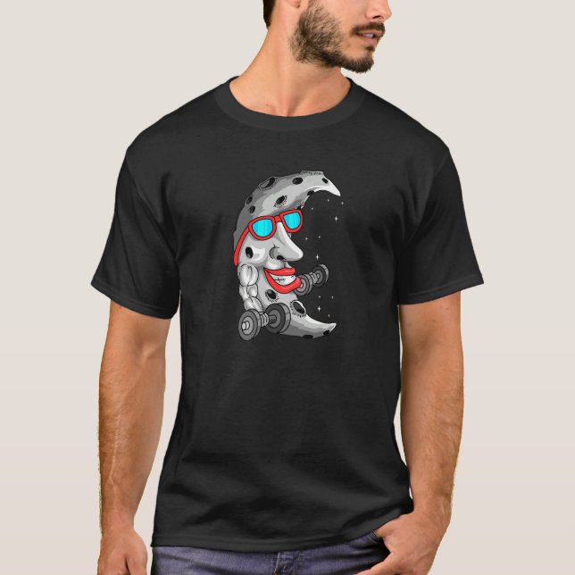 Camiseta Moon Celestial Astronomy Fitness Workout Asteroid  (Frente)