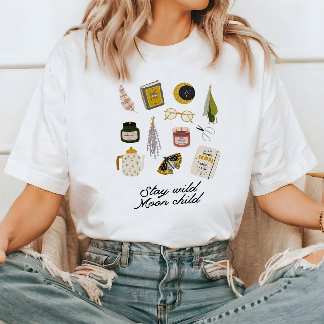 Camiseta Moon Child Vibes (Criador carregado)