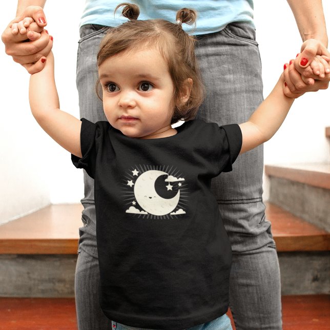 Camiseta Moon Collage Baby Cartoon (Criador carregado)