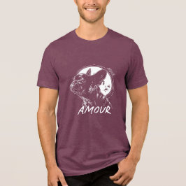 Camiseta Moon Dog Amour Shirt - Romantic French Gothic Pet 