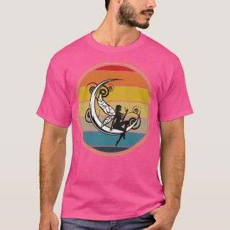 Camiseta Moon Fairy Silhouette Vintage, Distante