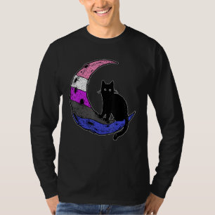 Camiseta Moon Gato Sinalizador Ggbt Gay