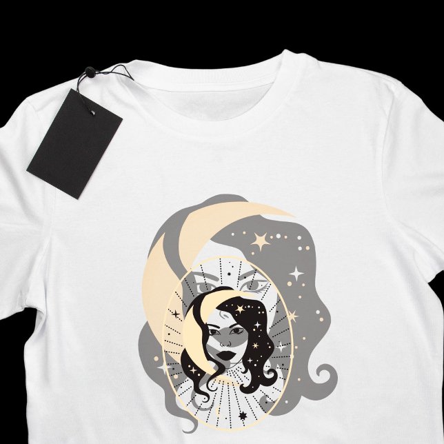 Camiseta Moon Goddese Retrato Divino Feminina (Criador carregado)