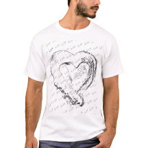 Moon Hearts Love T shirt
