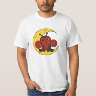 Camiseta Moon Ladybug Boa Noite Descendo Estrelas do Sono