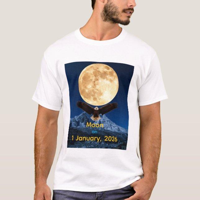 Camiseta Moon on jaunary 1, 2026 (Frente)