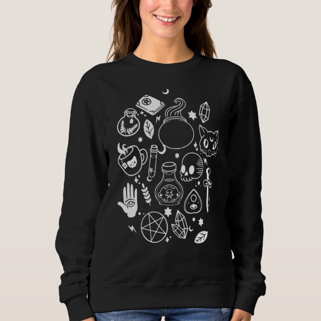 Camiseta Moon Phases Cat Pagan Witan Wicca Wiccan (Frente)