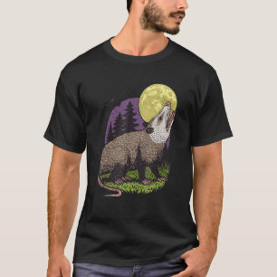 Camiseta Moon Possum Funny Marsupial Roedores Ogambms Retro