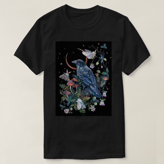 Camiseta Moon Raven (Frente do Design)