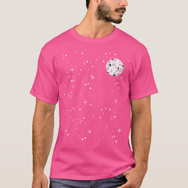 Camiseta Moon Stars Galaxy Outer Space Celestial Bodies Ast (Frente)