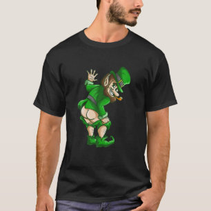 Camiseta Mooning Leprechaun Dia de São Patrício Boys Men 