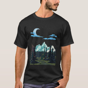 Camiseta Moonlight Caminhando Florestas Montanheiras Cresce