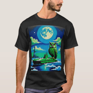 Camiseta Moonlight Owl em Tee Submarino