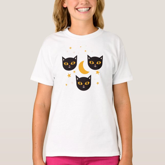 Camiseta Moonlit Cat (Frente)