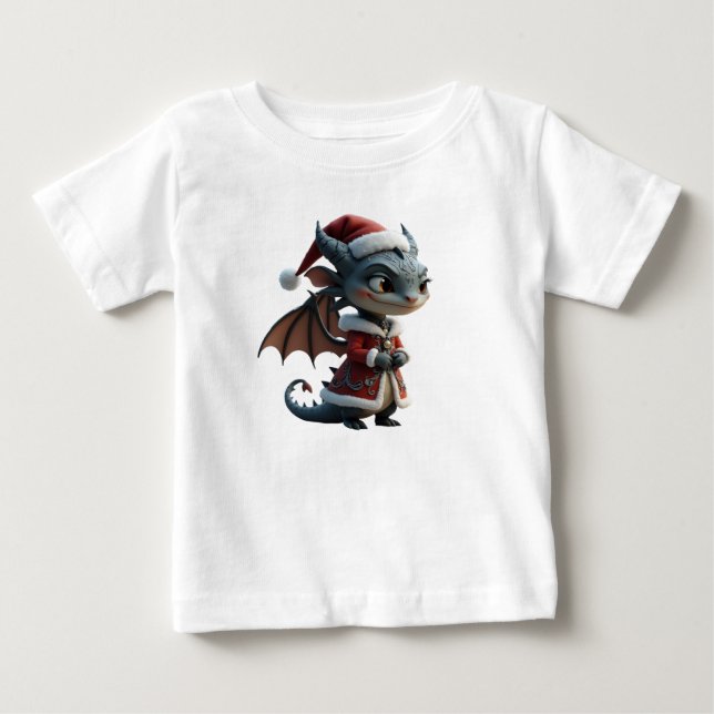 Camiseta Moonlit Cookie Bandit – The Grey Christmas Dragon. (Frente)