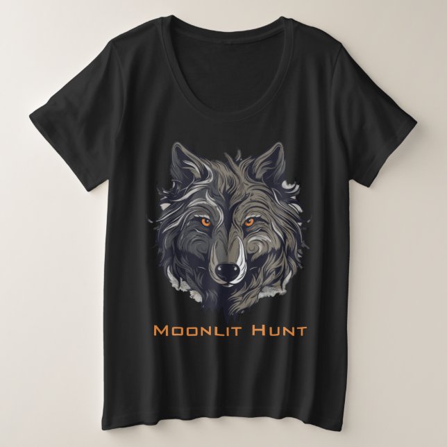 Camiseta Moonlit Hunt (Frente do Design)