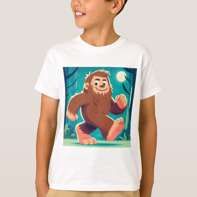 Camiseta Moonlit Stroll: O Feliz Pé-Grande (Frente)