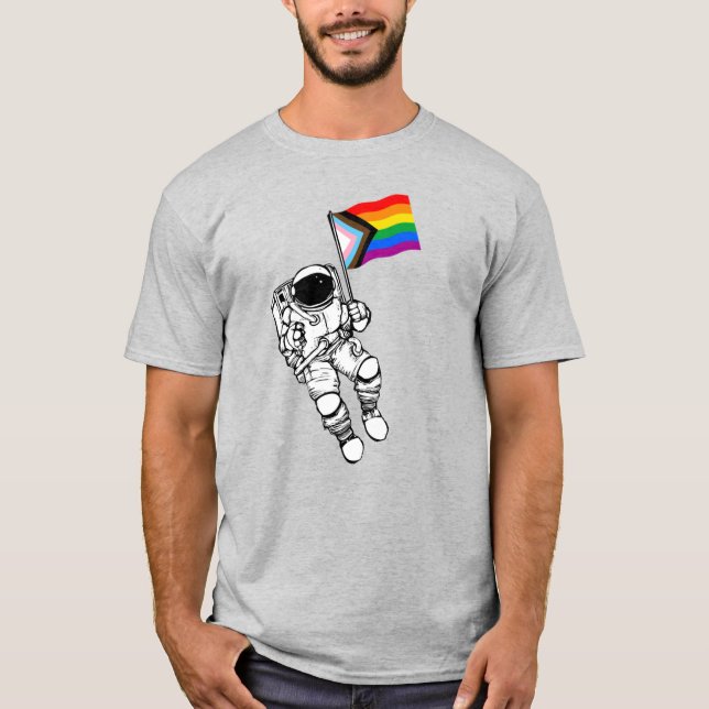 Camiseta Moonman do Orgulho do Progresso (Frente)