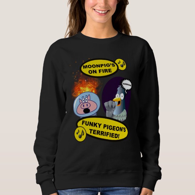 Camiseta Moonpig's on Fire Funky Pigeon's Terrified Amusing (Frente)