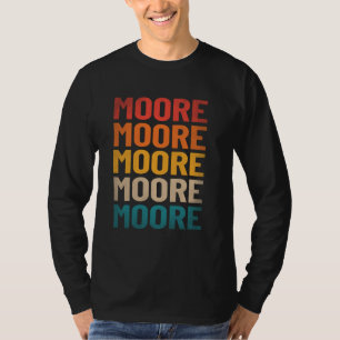 Camiseta Moore Sobrenome Shirt Vintage Nome do Moore