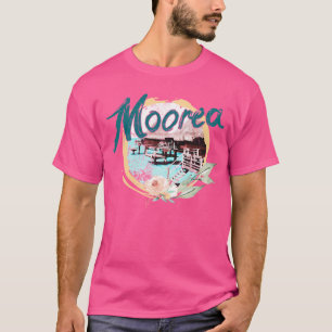 Camiseta Moorea Vintage Sul do Pacífico Polinésia Francesa