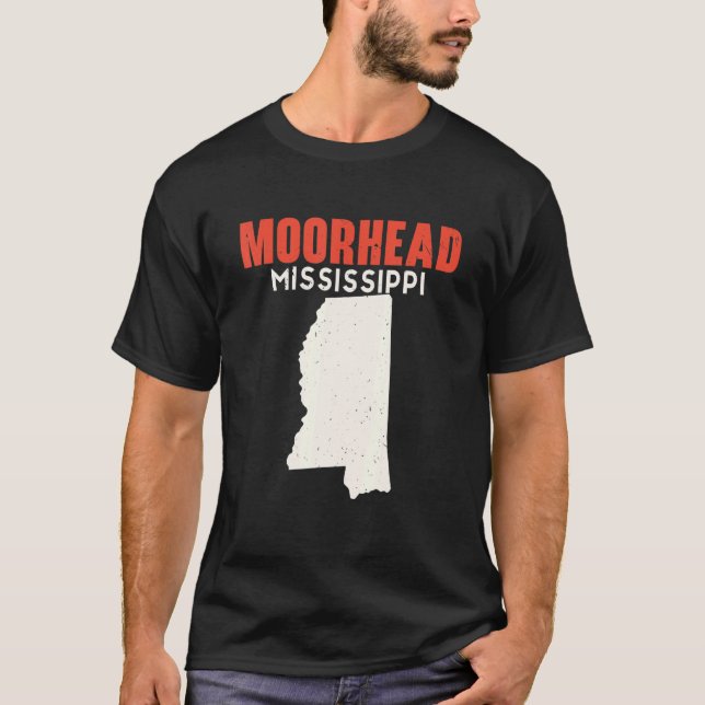 Camiseta Moorhead Mississippi EUA State America Viagem Miss (Frente)