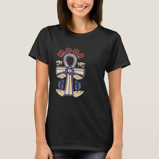 Camiseta Moorish Magic  God Body Of Melanin Ankh (Frente)
