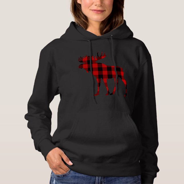 Camiseta Moose Buffalo Red Xadrez (Frente)