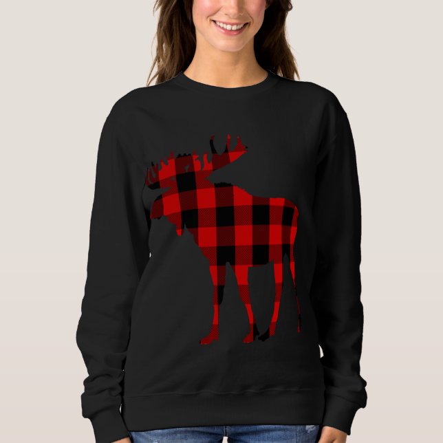 Camiseta Moose Buffalo Red Xadrez (Frente)