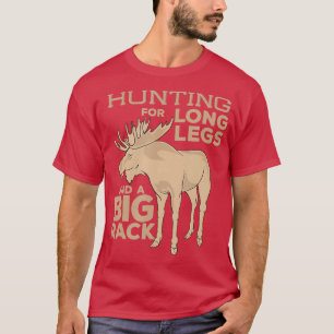 Camiseta Moose Caçando Grande Touro Rack Caçador Caça Gi