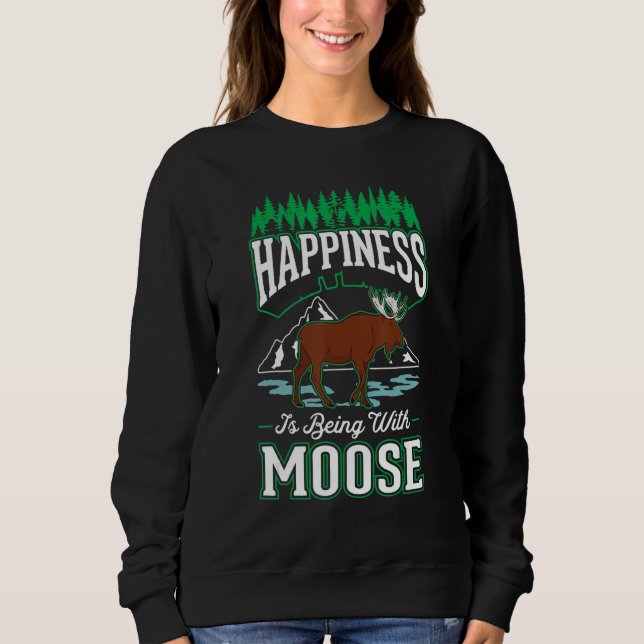Camiseta Moose Happiness Scandinavia Moose Antler (Frente)