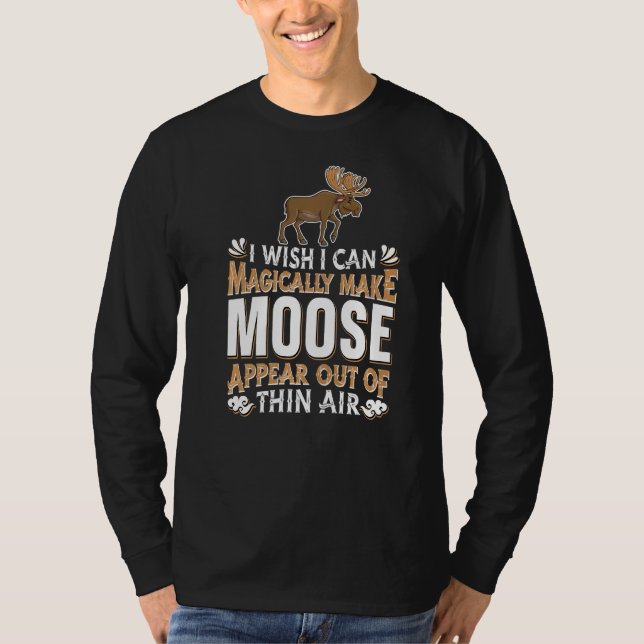 Camiseta Moose Hunting Magic Wapiti Canadá Magical Deer El (Frente)