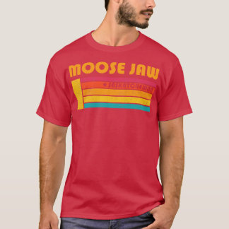 Camiseta Moose Jaw Saskatchewan Canada Vintage em dificulda