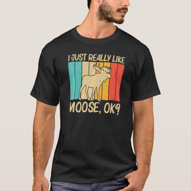 Camiseta Moose legal Para Homens Maçãs Touro De Cerco 1 (Frente)