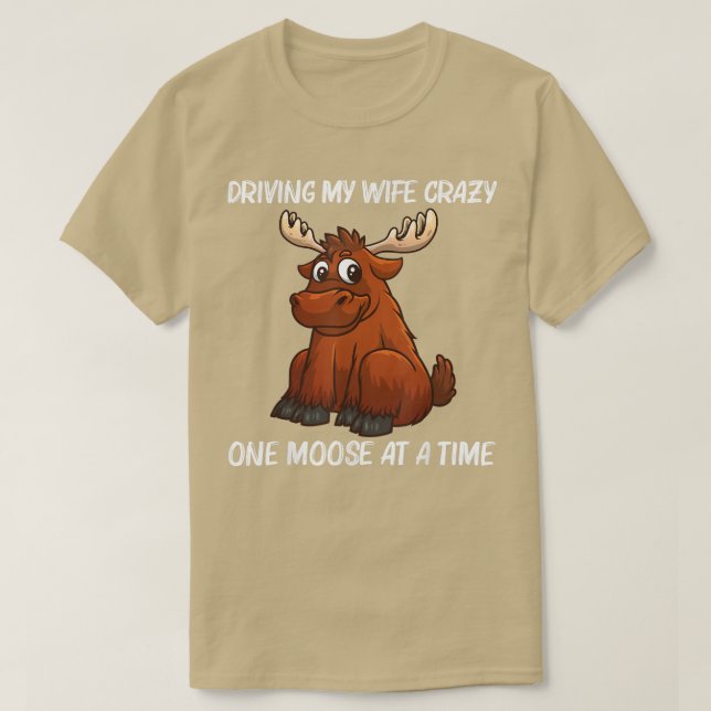 Camiseta Moose legal para veados Pais do Alasca são rados (Frente do Design)