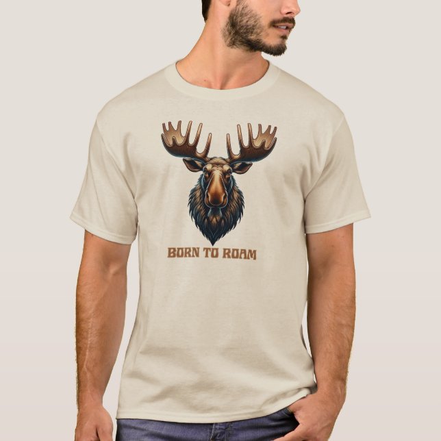 Camiseta Moose Nascer para roaming (Frente)