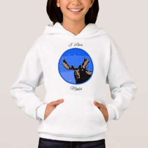 Camiseta Moose no inverno - Arte original sobre a vida selv