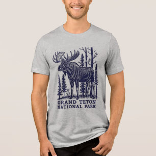 Camiseta Moose no Parque Nacional de Grand Teton